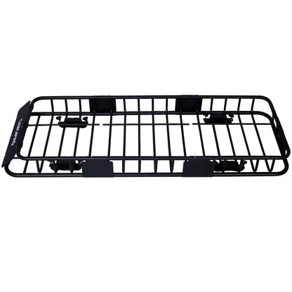 64" Black Steel Rooftop Cargo Carrier Basket