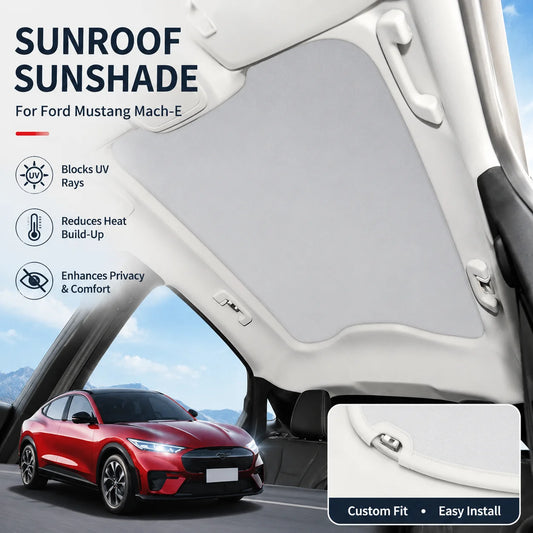 Ford Mustang Mach-E Glass Roof Sunshade — UV & Heat Blocking