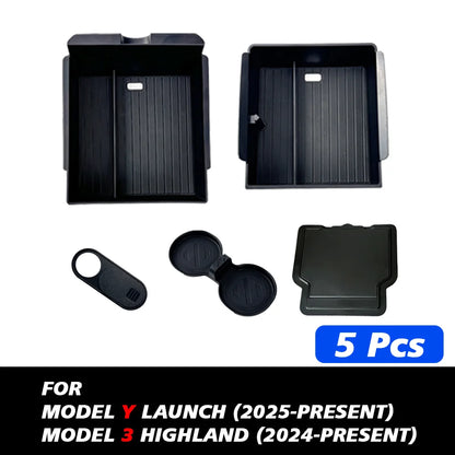 TESY Console & Armrest Storage Box — Tesla Model Y Juniper