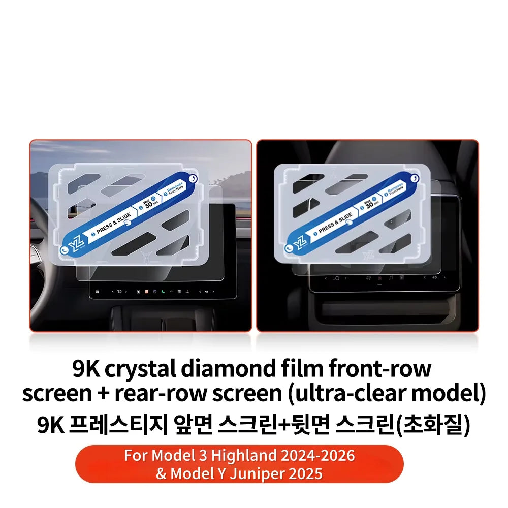 Matte Anti-Glare Tempered Glass Screen Protector — Model 3 Highland / Model Y Juniper
