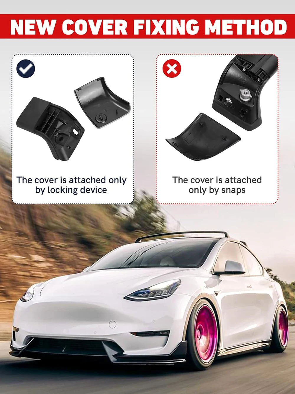 Lockable Aluminum Roof Rack Crossbars — Tesla Model Y (2020–2025 incl. Juniper)