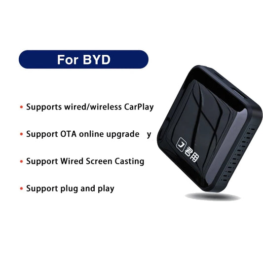 Android Wireless Carpaly Hi-car Box for BYD Atto 3 EV Yuan Plus 2021~2023 Multimedia Video Player GPS Navigation Stereo Radio