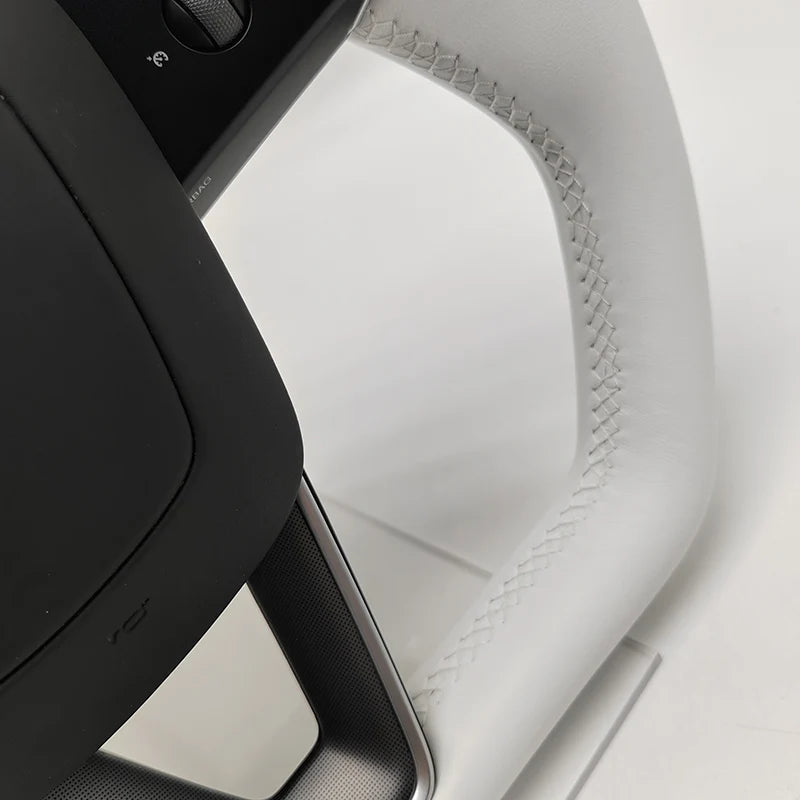 Cybertruck-Style Heated Nappa Yoke Steering Wheel — Model 3 Highland & Model Y Juniper