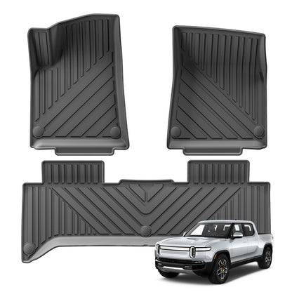 Rivian R1T All-Weather TPE Floor Mats & Cargo Liner (2022–2024)