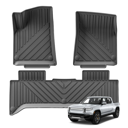 Rivian R1T All-Weather TPE Floor Mats & Cargo Liner (2022–2024)