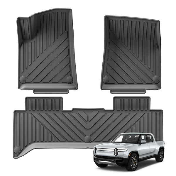 Rivian R1T All-Weather TPE Floor Mats & Cargo Liner (2022–2024)
