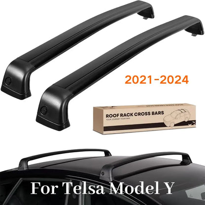 Aluminum Roof Rack Crossbars — Tesla Model Y (2021–2024), 165 lb Rated
