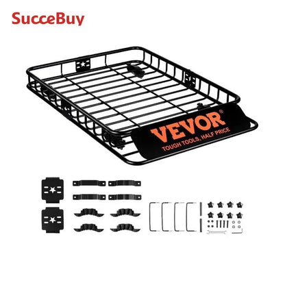 Heavy-Duty Rooftop Cargo Basket — 200 lb Capacity