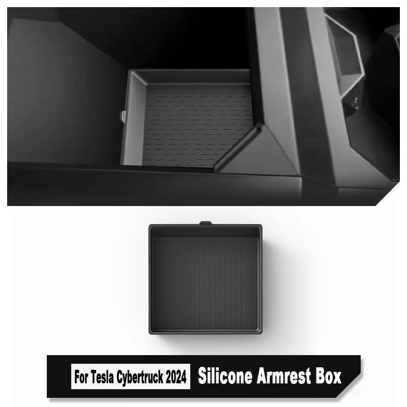 Cybertruck Silicone Armrest Box Mat