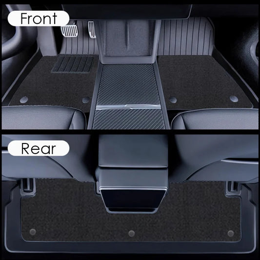 Tesla Model 3 Highland TPE Floor Mats with Carpet Top (2024+)
