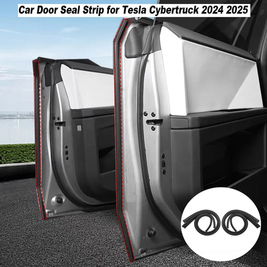 For Tesla Cybertruck 2025 Door Seal Soundproof Kit Full Car Door Sill Sealing Strip Rubber Weather Draft Seal Strip Accessories
