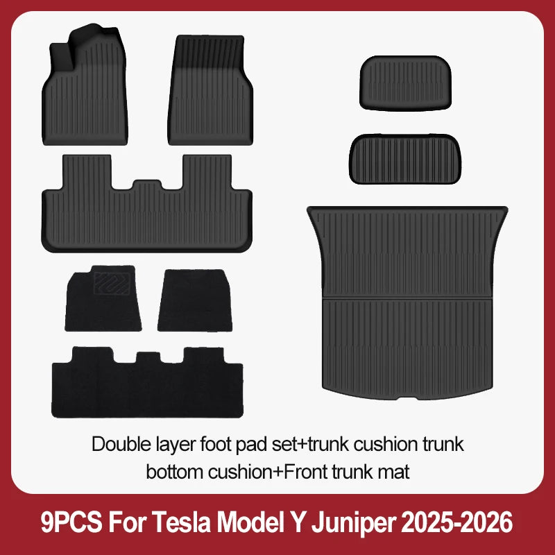 Tesla Model Y Juniper TPE Floor Mats & Cargo Liner (2025+)