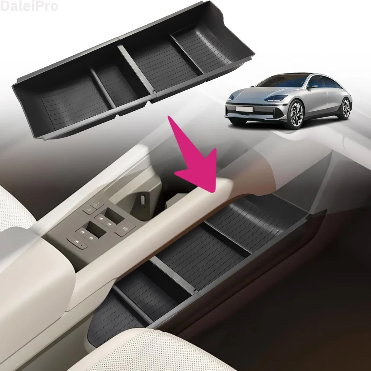 Hyundai Ioniq 6 Lower Center Console Storage Box (2023–2025)