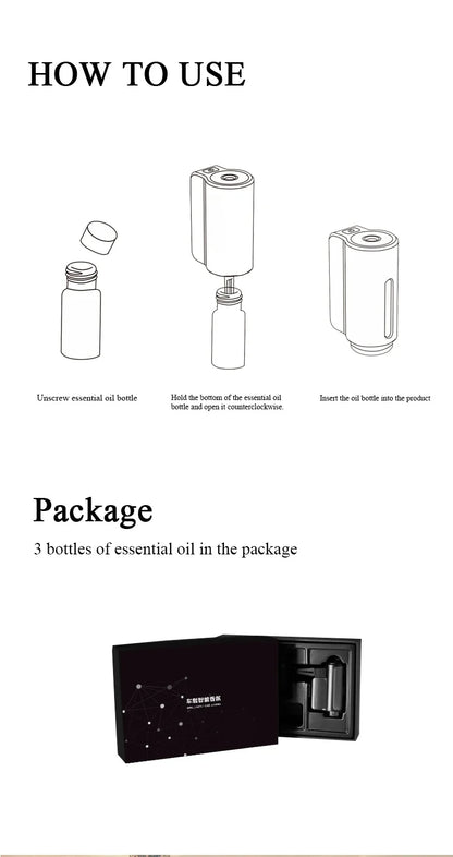 Electric Aroma Diffuser for Car Vents