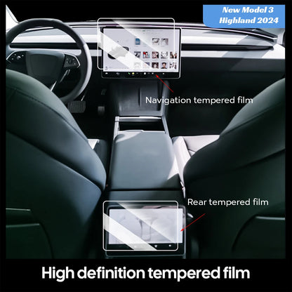 TESY Tempered Glass Screen Protector — Model Y Juniper / Model 3 Highland