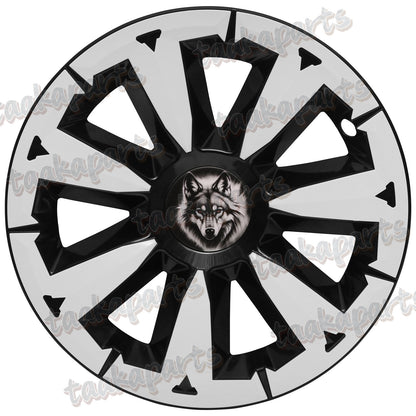 19" Blade-Style Wheel Covers — White, Tesla Model Y (2020–2024)