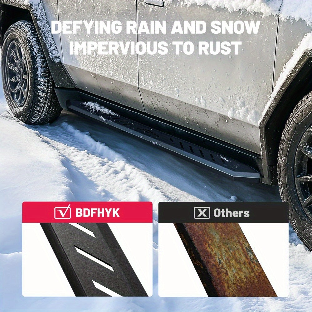 Cybertruck No-Drill Nerf Bars — 550 lb Rated