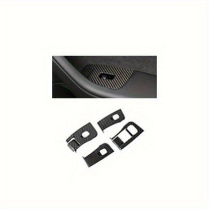 Center Console Wrap Kit — Piano White, Tesla Model 3 / Y (2017–2020)