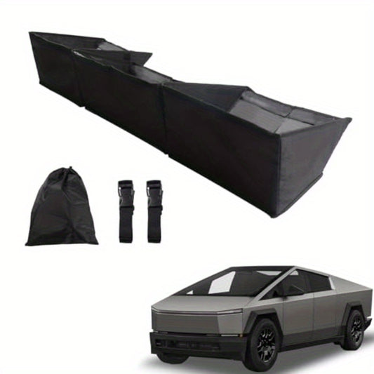 for Tesla Cybertruck Truck Under Seat Storage Box Foldable Replacement for Tesla Cybertruck 2024 2025 Accessories Truck bed Underseat Storage Organizer Underseat Tool Box Organizer