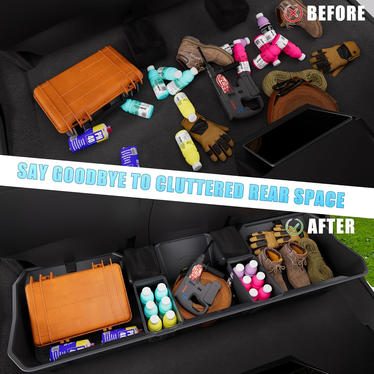 Cybertruck Rear Under-Seat Storage Bin