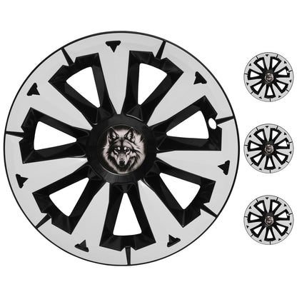 19" Blade-Style Wheel Covers — White, Tesla Model Y (2020–2024)