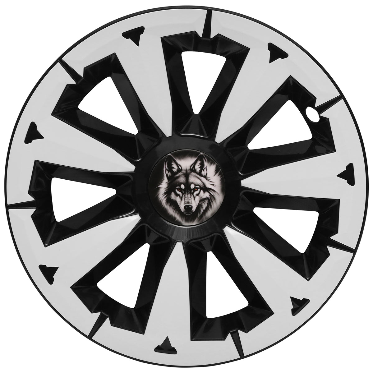 19" Blade-Style Wheel Covers — White, Tesla Model Y (2020–2024)