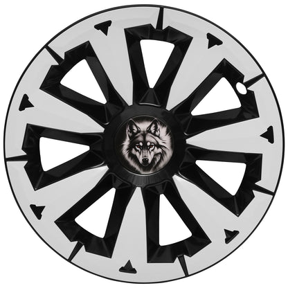 19" Blade-Style Wheel Covers — White, Tesla Model Y (2020–2024)