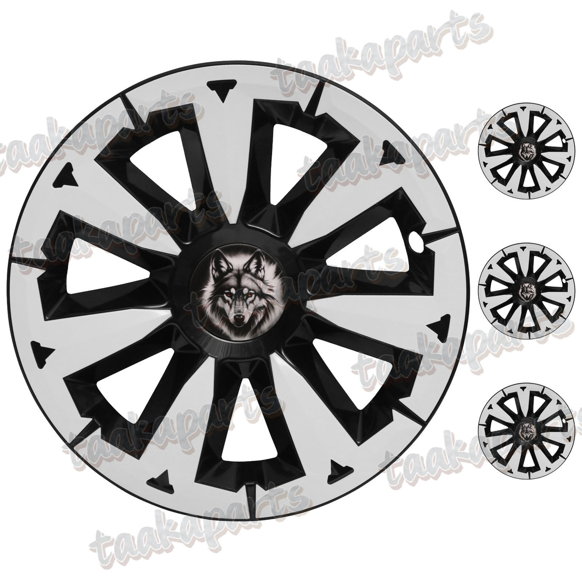19" Blade-Style Wheel Covers — White, Tesla Model Y (2020–2024)