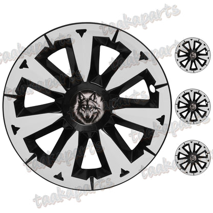 19" Blade-Style Wheel Covers — White, Tesla Model Y (2020–2024)