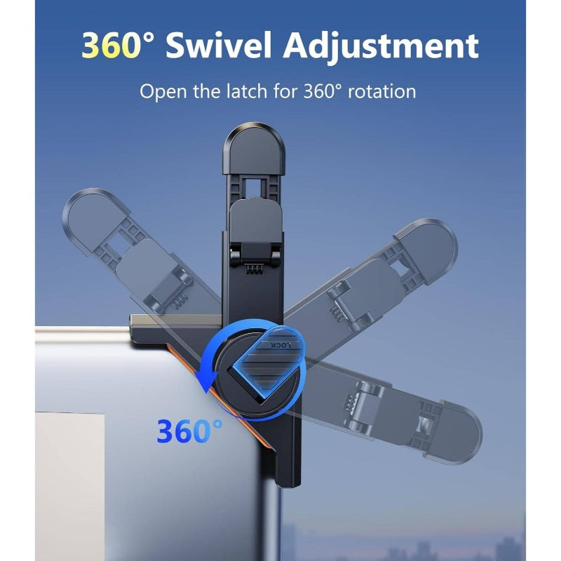 360° Screen-Clip Phone Mount — Tesla Model 3 / Y / X / Cybertruck