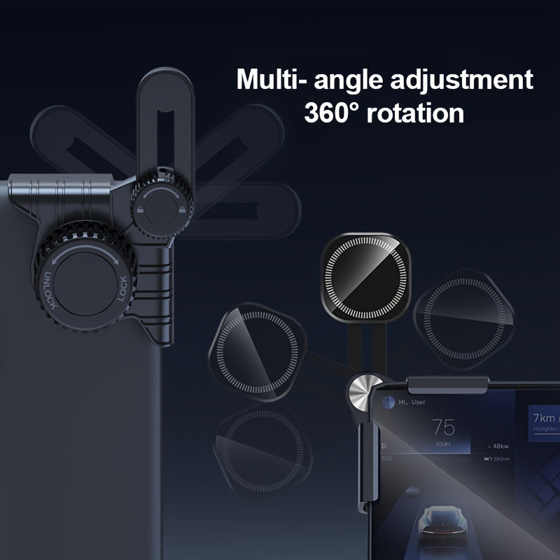 Magnetic Screen-Clamp Phone Holder — Tesla Model 3 / Y / S / X
