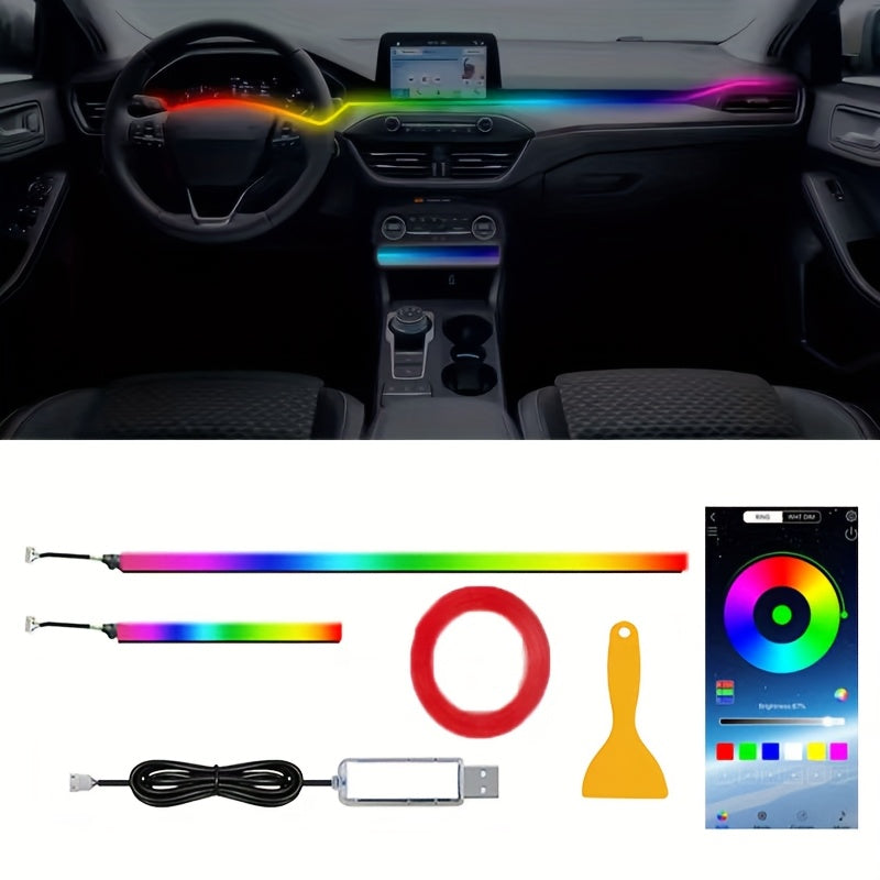 App-Controlled RGB Ambient Light Kit for Tesla