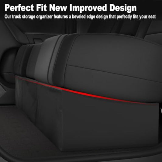 for Tesla Cybertruck Truck Under Seat Storage Box Foldable Replacement for Tesla Cybertruck 2024 2025 Accessories Truck bed Underseat Storage Organizer Underseat Tool Box Organizer