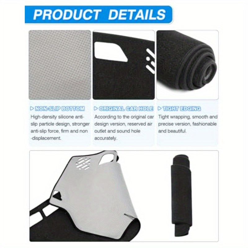 Cybertruck Dashboard Cover — Non-Slip Carpet Dash Mat (2024–2026)