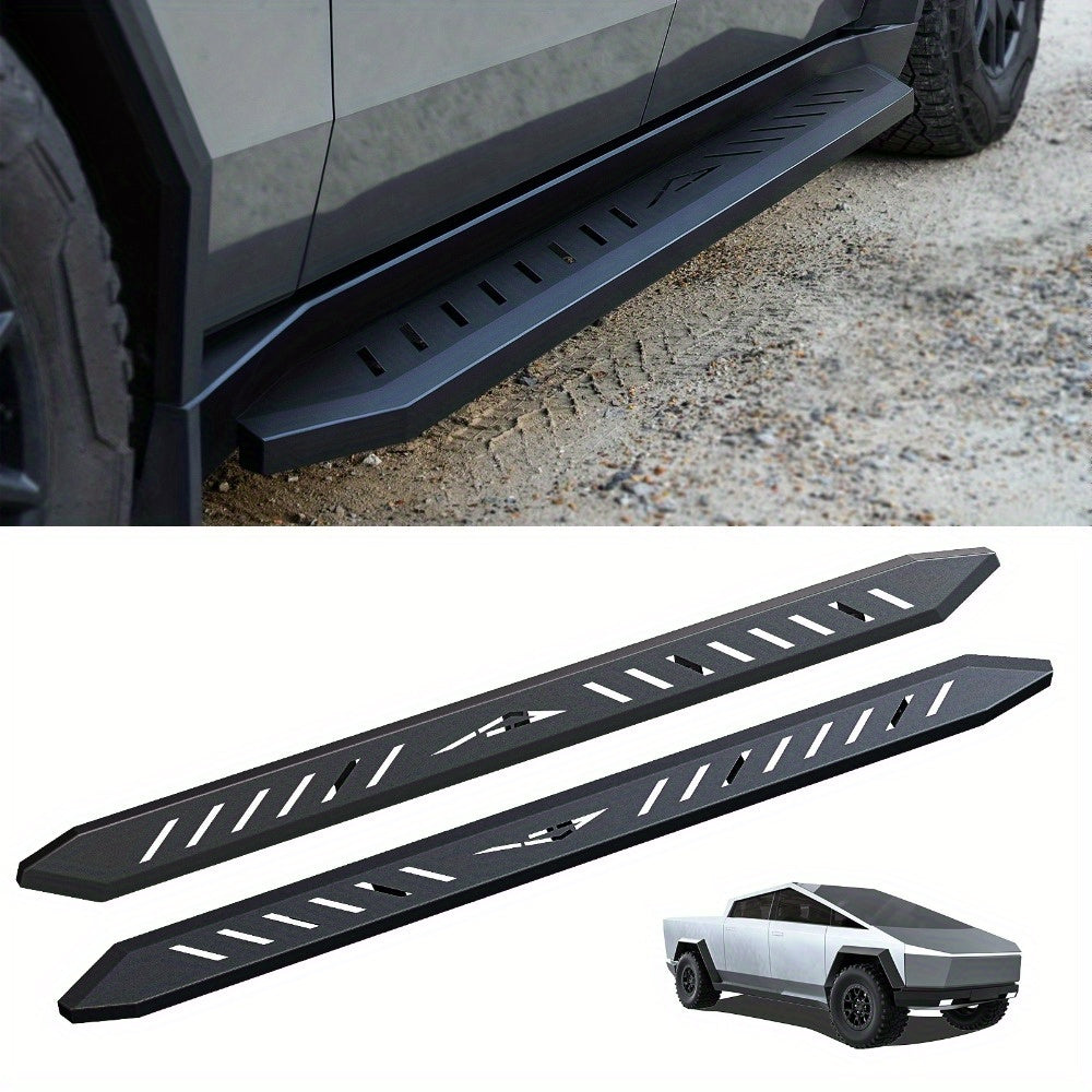 Cybertruck No-Drill Nerf Bars — 550 lb Rated