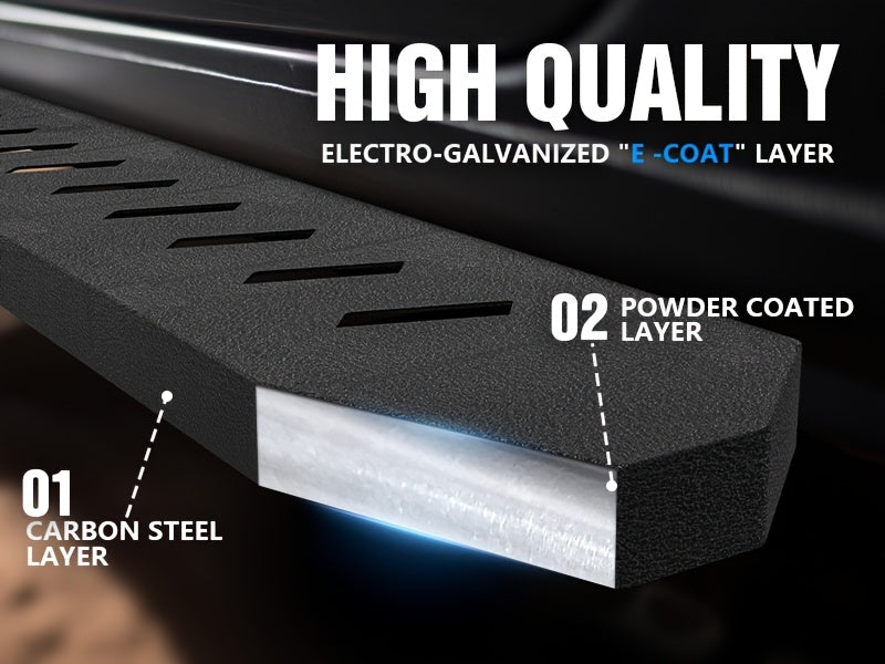 YZONA Cybertruck Running Boards — Heavy-Duty Steel