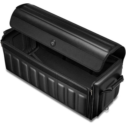 Collapsible Locking Trunk Organizer — Carbon-Fiber Look